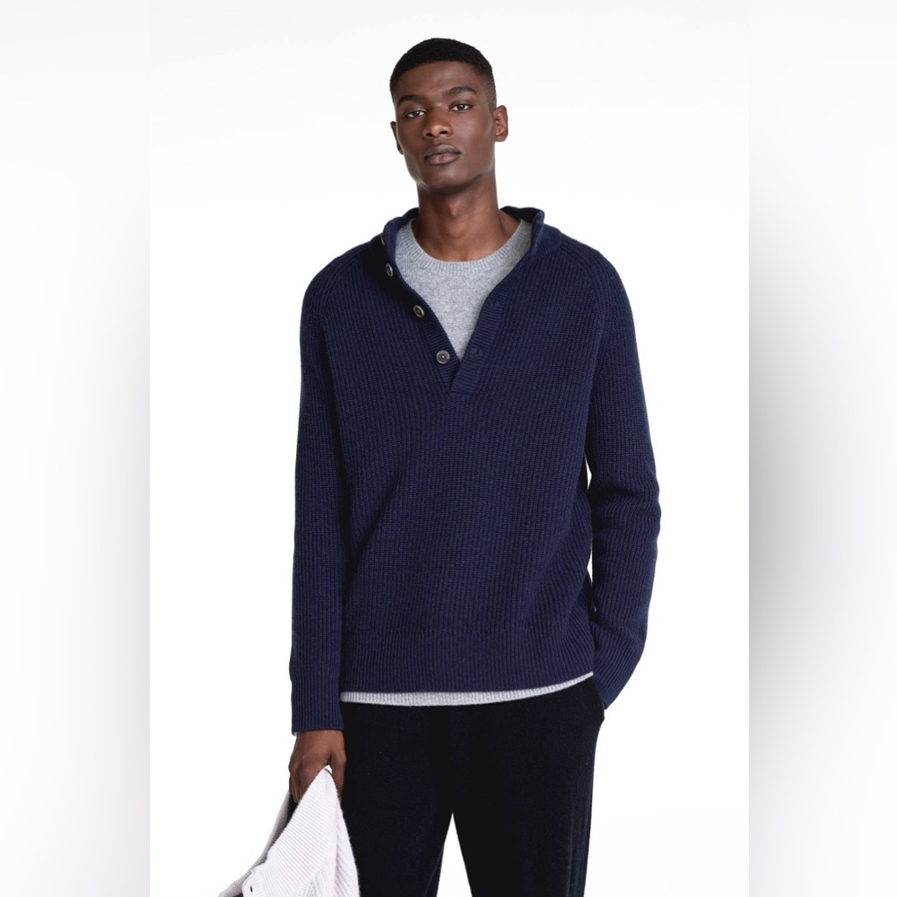 Naked Cashmere midnight navy Alfred mock neck cashmere sweater - tag broken